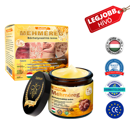 🧑‍⚕️Bőrgyógyász ajánlása 🐝 ZödVita® Méhmérges Regeneráló Krém 🔥 Ráncok, pigmentfoltok és megereszkedett bőr ellen – 50 ml🔥