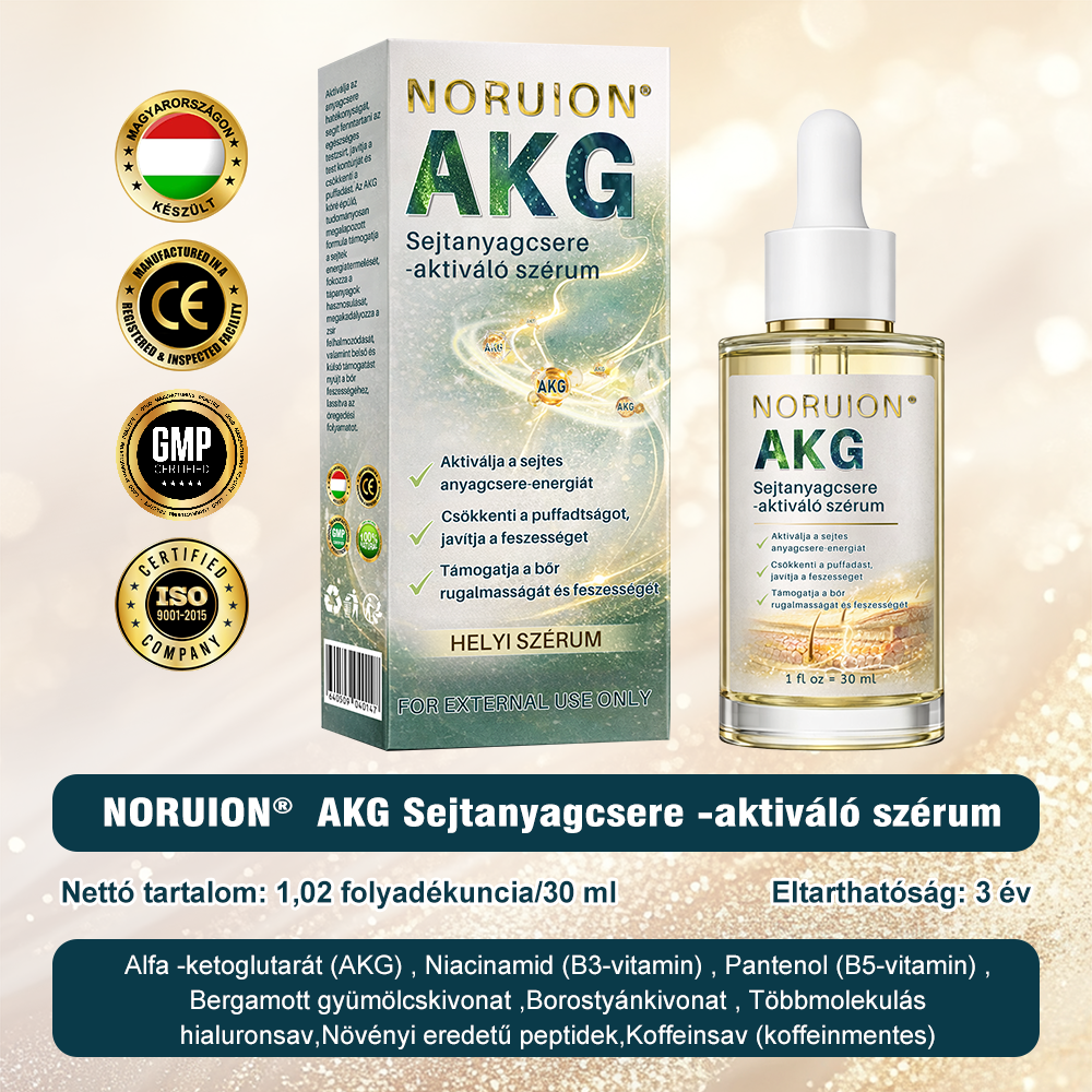 🎁 NORUION® AKG Sejtszintű Metabolikus Aktiváló Szérum 🎁