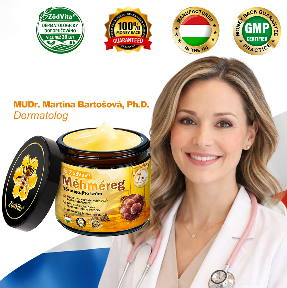 💟Bőrgyógyász ajánlása 🐝 ZödVita® Méhmérges Bőrmegújító Krém Ráncok,Természetes összetevők, amelyek tartósan eltávolítják a plamokat, szeplőket és napfoltokat, valamint harcolnak a ráncok és megereszkedett bőr ellen — 50 ml✨✨✨