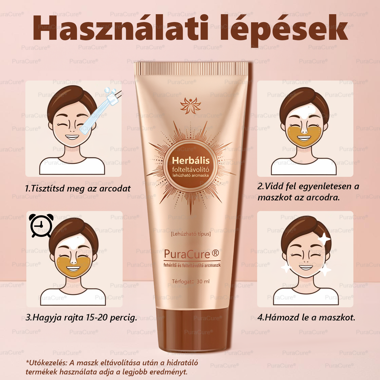 💟𝗣𝘂𝗿𝗮𝗖𝘂𝗿𝗲®Fehérítő És Folteltávolító Arcmaszk | Természetes összetevők tartósan eltüntetik a foltokat, szeplőket és napfoltokat✨
